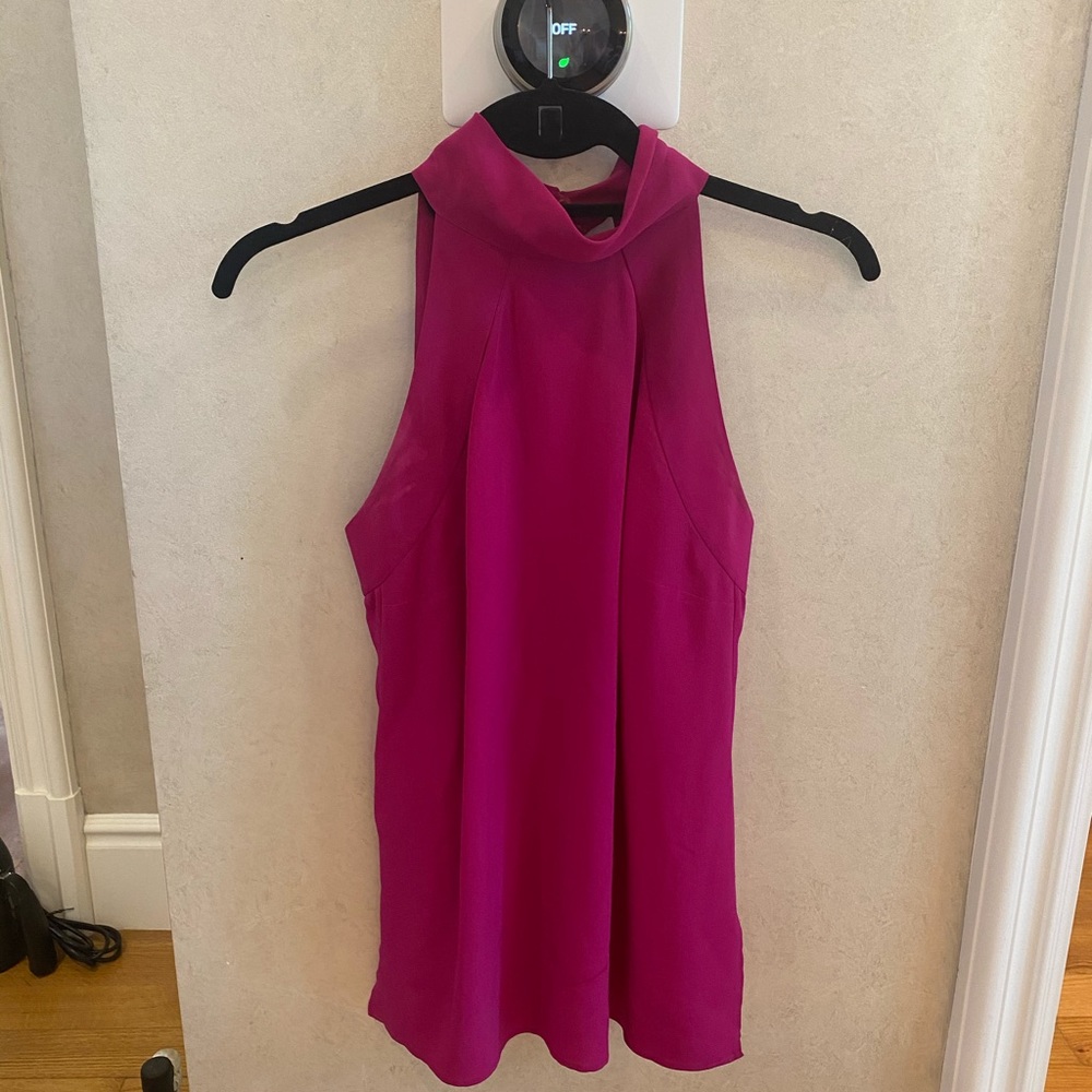 Gucci high neck chiffon top